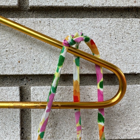 Patrons of Peace Malibu Dress L Floral Rayon Mini Tie Strap Ruffle India Boho - Picture 5 of 13